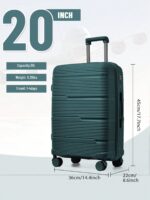 Aero Lite 20-inch carry-on suitcase in Teal Blue, view 2