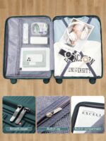 Aero Lite 20-inch carry-on suitcase in Teal Blue, view 4