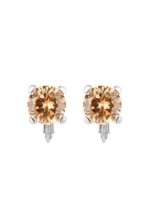Arte Madrid PRISM Round Clip-on Stud Earrings - Citrine Orange & Canary Yellow