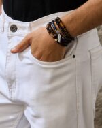 Bohemian Wooden Bead Stack (5 Pieces), view 4