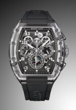 Bonest Gatti Automatic Unisex K9 Crystal Watch, Rubber Strap - Image 2