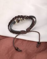 Charm Braided Multistrand Bracelet, view 3