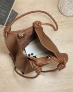 Cocoa Textured Shoulder Bag in Brown, view 6