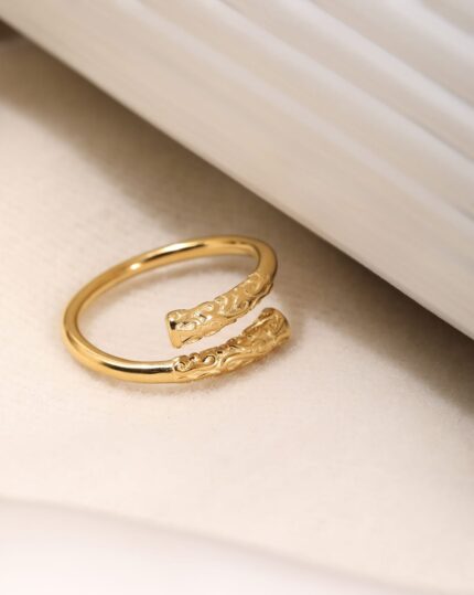 Engraved Ornate Open Ring, view 2