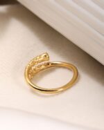 Engraved Ornate Open Ring, view 4