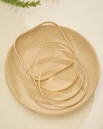 Geometric Textured Bangle Set (4 Pieces), view 5