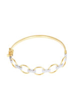 HABIB 375/9K Yellow and White Gold Bangle X3DCTB203016-YW - Image 2