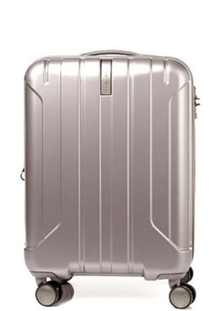 Matte Hardshell Carry-On Spinner 20-inch in Matte Silver, view 2