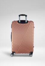Metallic 3-Piece Hardshell Luggage Set in Rose Gold, view 3