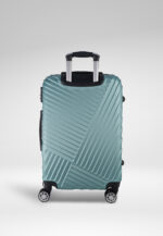 Metallic 3-Piece Hardshell Luggage Set in Turquoise, view 3