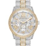Michael Kors Women's Brynn Chronograph Watch ( MK6934 ) - Quartz, Silver Case, Round Dial, 22 MM Two Tone Stainless Steel Band