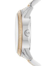 Michael Kors Women's Brynn Chronograph Watch ( MK6934 ) - Quartz, Silver Case, Round Dial, 22 MM Two Tone Stainless Steel Band - Image 2