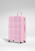 Pastel 3-Piece Hardshell Luggage Set in Pink, view 3