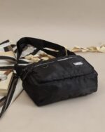 Patch Detail Crossbody Bag in Black, view 5