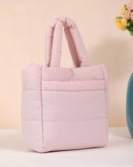 Quilted Snap Crossbody Bag in Pink, view 3