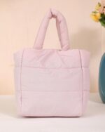 Quilted Snap Crossbody Bag in Pink, view 4
