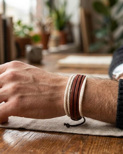 Stackable Beaded Bracelet Set (4 Pieces), view 1