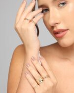 Stackable Gold Ring Set (8 Rings), view 1