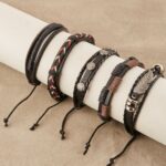 Tribal Braided Bracelet Set (5 Pieces), view 1