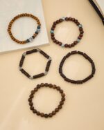 Wooden Bead Bracelet Set (5 Pieces), view 1