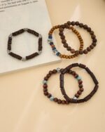 Wooden Bead Bracelet Set (5 Pieces), view 2